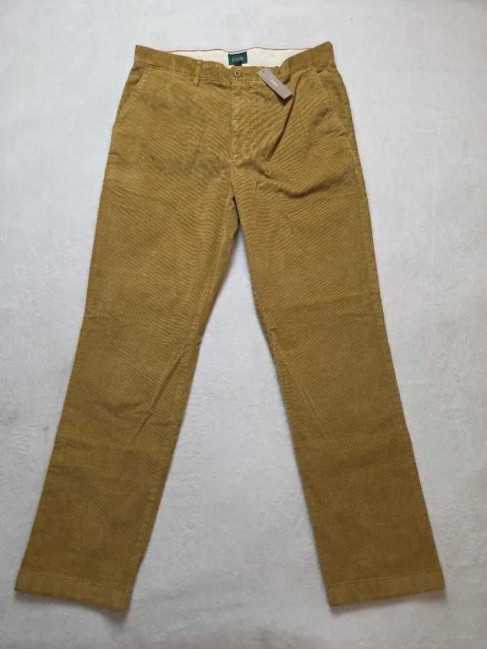 New 33x32 J.Crew broken in straight pant in stretch corduroy  Vintage Goldenrod